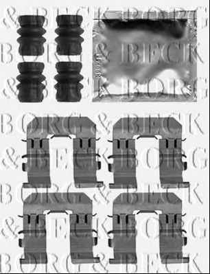 BORG & BECK bbk1526 -  Комплектующие, колодки дискового тормоза